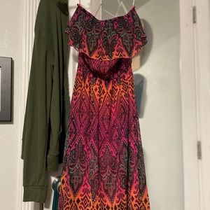 Strapless High-Low Dress